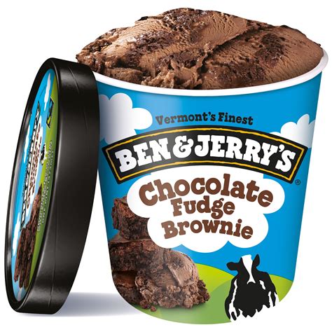Ben & Jerry's Chocolate Fudge Brownie Ice Cream Kosher Milk Cage-Free ...