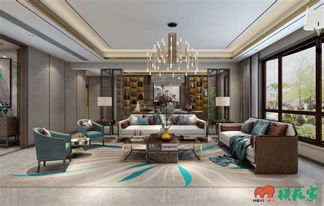 180平米美式风格装修效果图，低饱和色调，优雅知性的家居氛围！-模范家装修网