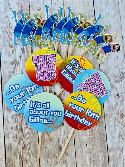 Boys Who Cry Cupcake Toppers – Yoryina Creations