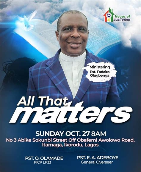 Another Encounter with the Most High, 2, Abike Shokunbi Street, Itamaga ...