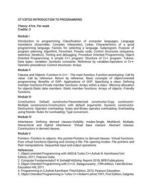 Ip module 4 - yes its help you to understand - Programming-C++ - Studocu