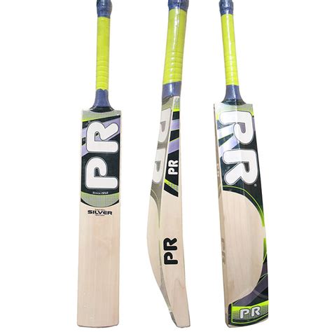 PR Silver English Willow Cricket Bat (Short Handle)| Premium Cricket ...