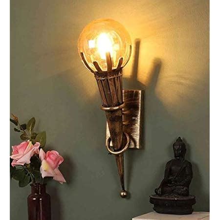 Homesake® Wall Torch Rustic Wall Light Fixtures, Oil Rubbed Bronze ...