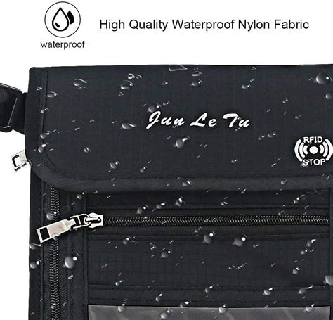 Buy Travel Security Under Clothes Neck RFID Wallet Money Passport ...