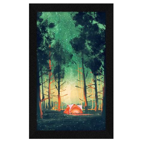 ArtX Paper Forest Camp Adventure Wall Art Painting, Multicolor ...