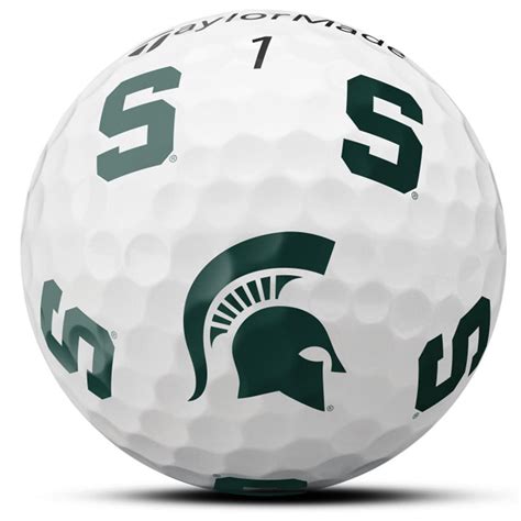 Michigan State Spartans TaylorMade Team Logo TP5 12-Pack Golf Ball Set