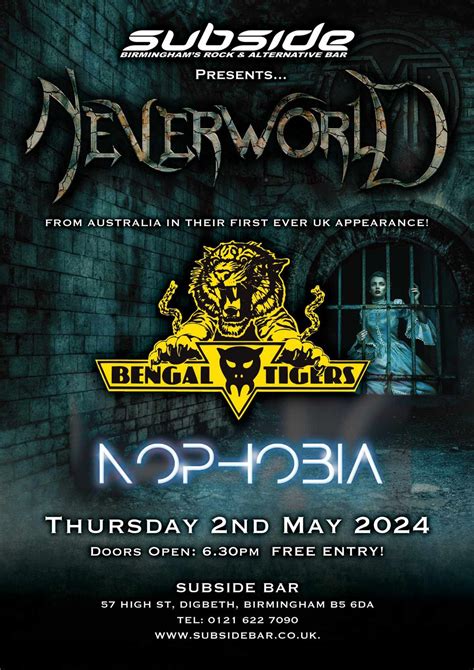 Neverworld/Bengal Tigers/Nophobia live at Subside!, Subside Bar ...