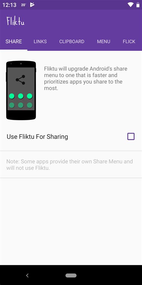 Fliktu: Share Fast migliora il menu di condivisione Android