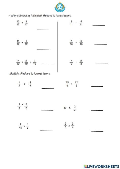 Image result for Adding/Subtracting Multiplying Fractions