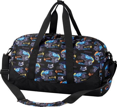 Amazon.com | Choco Mocha Kids Duffle Bag Boys - Monster Truck Weekender ...