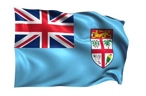 Fiji Waving flag Realistic Transparent Background 15309679 PNG