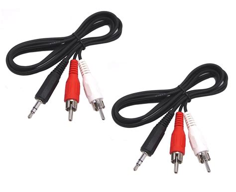 YELLOWFIN 3.5mm to 2-Male RCA Adapter cable | 1.5 metre for Home ...
