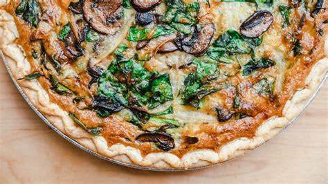 Spinach Mushroom Quiche