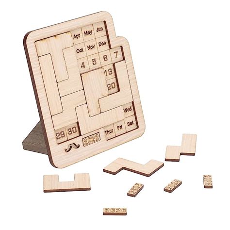 Daily Wooden Puzzle Improve Relationship Calendar 2022-2026 English ...