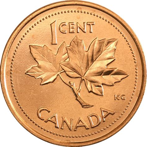 Canadian 1 Cent Reverse Design Evolution