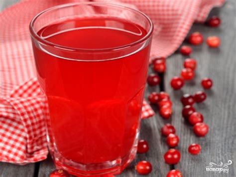 Брусничный морс с медом - пошаговый рецепт с фото на Повар.ру