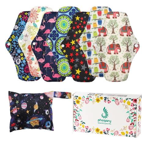 Reusable Menstrual Pads ALVABABY 1 Set Of Cloth Sanitary Pads