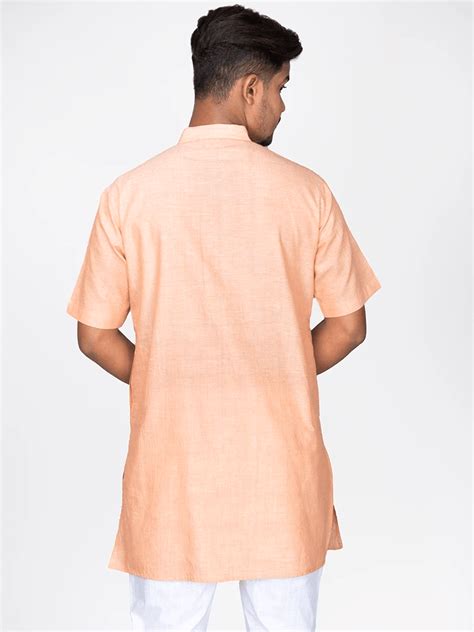 Half Sleeves Men Kurta Online at Weavers India – WeaversIndia