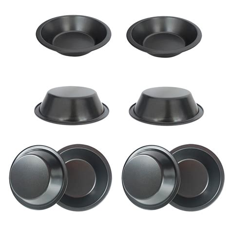 Amazon.com: Proshopping 8 PACK Mini Pie Pans 5 Inch, Small Round Metal ...