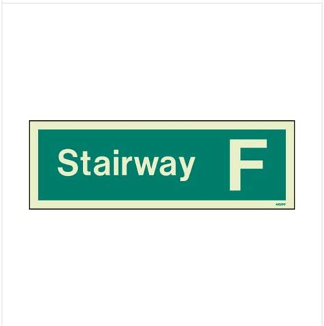 Srairway F, Safety Sign Night Glow Waterproof Sticker : Amazon.in ...