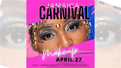 Jamaica Carnival Makeup Deposit with Face Candy Studio, Rok Hotel by ...