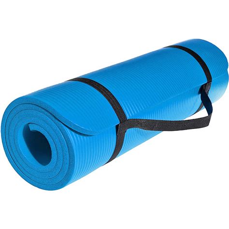 Strauss Extra Thick Yoga Mat with Carrying Strap|Exercise mat|13 mm ...