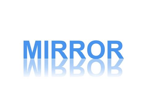 Image result for Mirror Text Effect