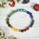 Buy Multicolour Reiki Crystal Gemstone Chakra Healing Band Online in ...