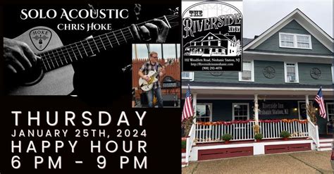 Chris Hoke solo acoustic happy hour Thursday Jan 25th at Riverside ...