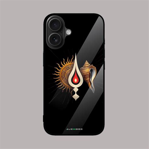 Sun Tilak Shankha Mobile Phone Case | Alienneeds Hindu – Alienneeds.in