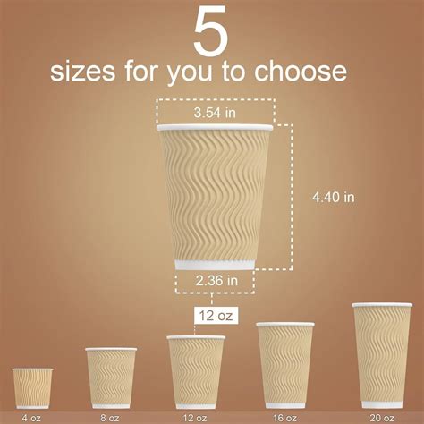 Luckypack Hot Paper Cups_12 oz Disposable Insulated Corrugated India | Ubuy