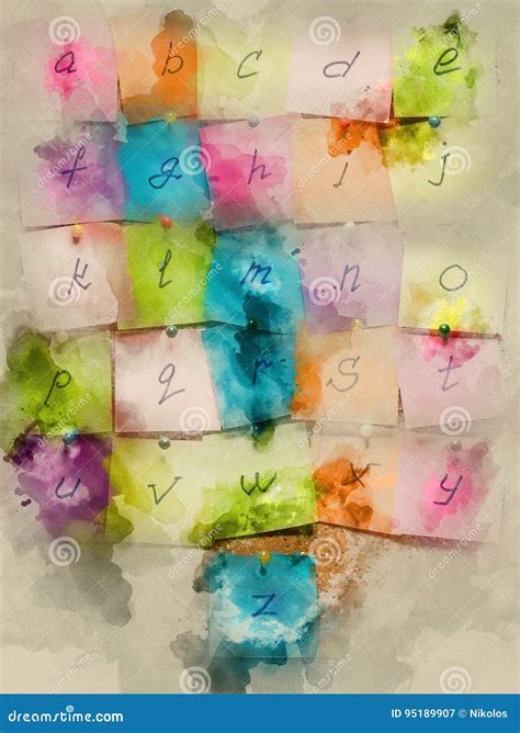 Etiquetas Engomadas En El Fondo Del Corcho Stock de ilustración ...