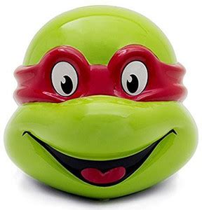 Genrc Teenage Mutant Ninja Turtles Tmnt Raphael Head Mini Ceramic Bank ...