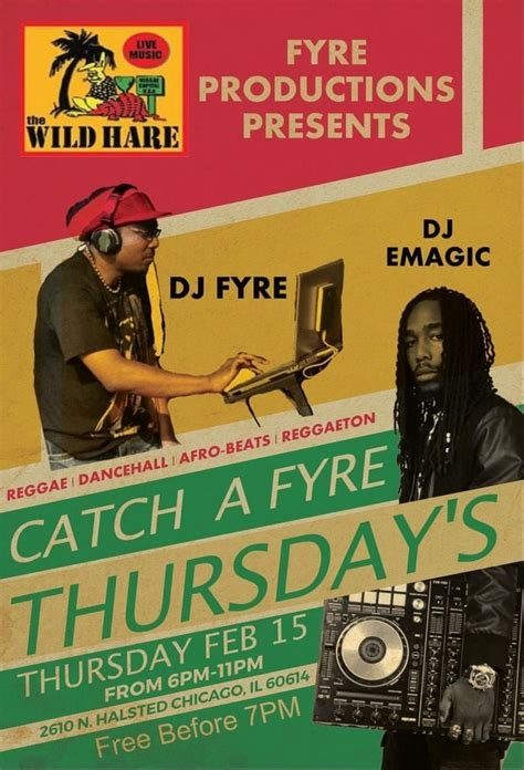 Catch a Fyre Thursdays After Work Bash with DJ Fyre & DJ EMagic live at ...