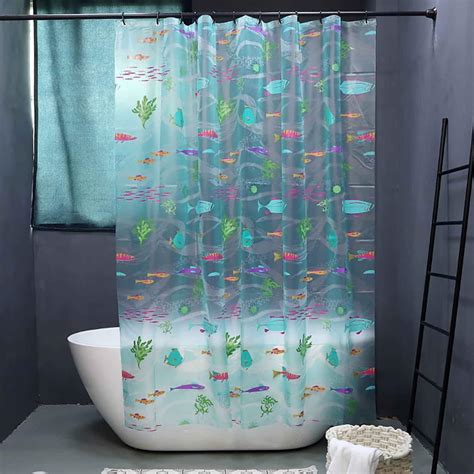 Amazon.com: Underwater World Fish Shower Curtain, Ocean Tropical Fish ...