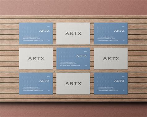 Mockup visitenkarten mit verschiedenen layouts PSD, High Quality Free ...