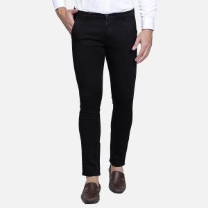 HAUL CHIC Slim Fit Men Black Trousers - Buy HAUL CHIC Slim Fit Men ...