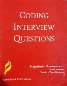 Coding Interview Questions: Buy Coding Interview Questions by Narasimha ...