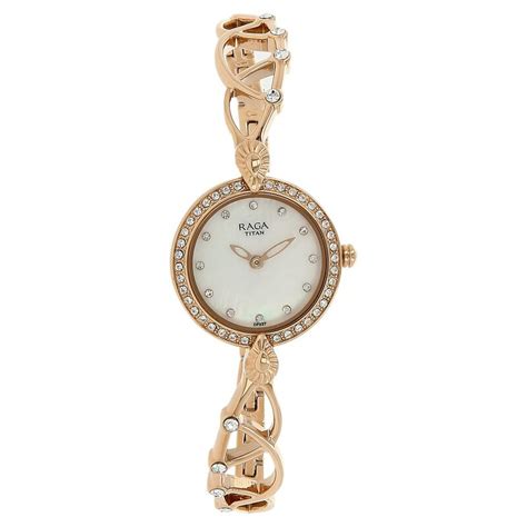 Buy Online Titan Raga Moonlight Mother of Pearl Dial Women Watch With ...