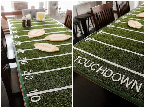 Homemade Table Runner Ideas Sports Theme 的图像结果