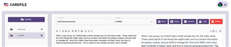 Image result for Cardfile Tutorial
