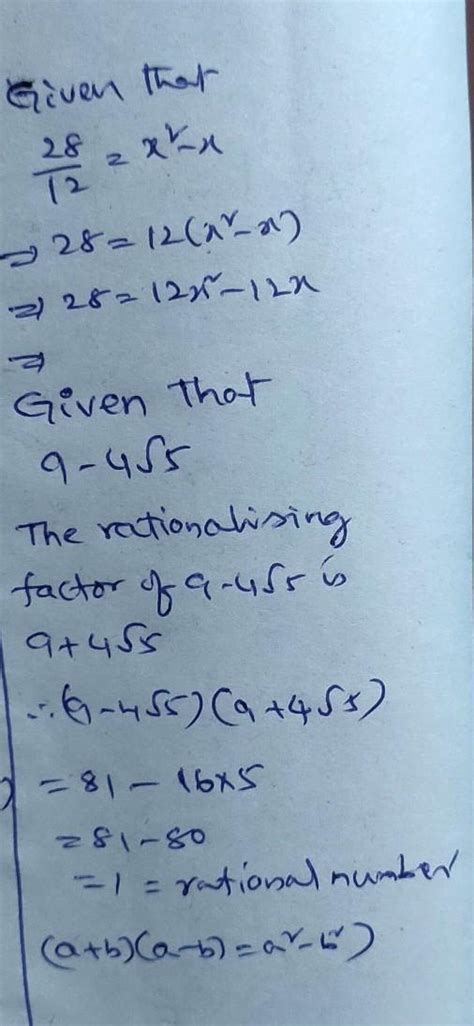 The rationalising factor of 9 - 4root5 - Brainly.in