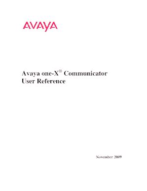 Fillable Online Avaya one-X Communicator Fax Email Print - pdfFiller