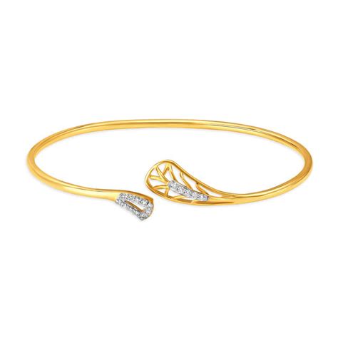 14KT Yellow Gold Diamond Bangle