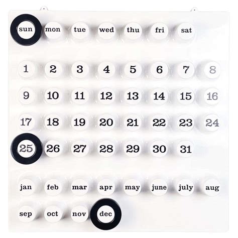 Italian Postmodern Wall Perpetual Calendar by Della Beffa for Ring a ...
