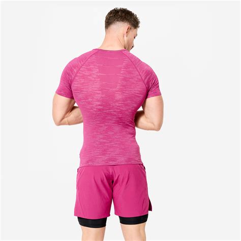 Men's Short-Sleeved Crew Neck Weight Training Compression T-Shirt ...