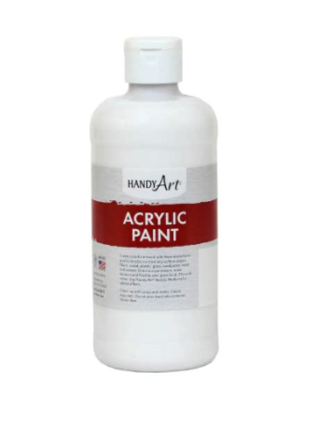 ACRYLIC PAINT 16OZ TITANIUM WHITE - Creative Kids