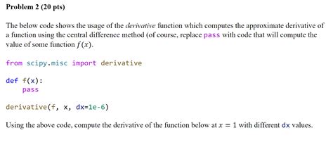 Image result for Derivative in Python
