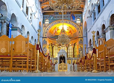 Hagios Demetrios interior stock photo. Image of church - 40522938