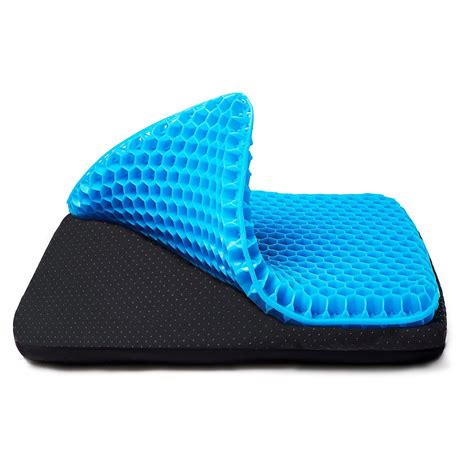 LuckGeto Gel Seat Cushion for Long Sitting Breathable Honeycomb Gel ...